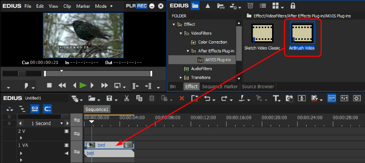 Аэрография для видео в EDIUS Pro 9