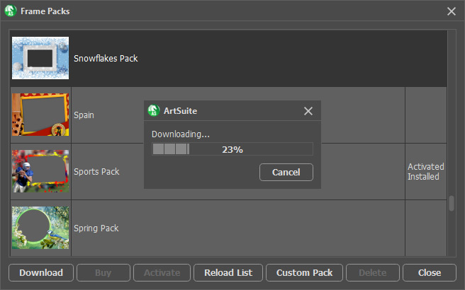 Downloading Frame Pack