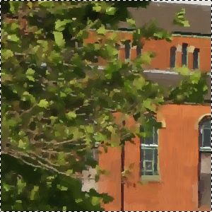 Фрагмент картины (листья)