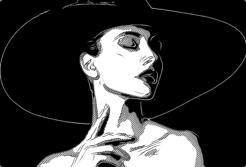 Трафаретный рисунок