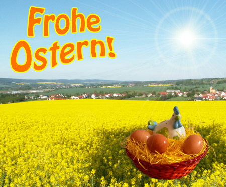Bildmontage: Osterkarte