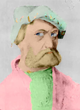 Portrait after the filter Paint Daubs