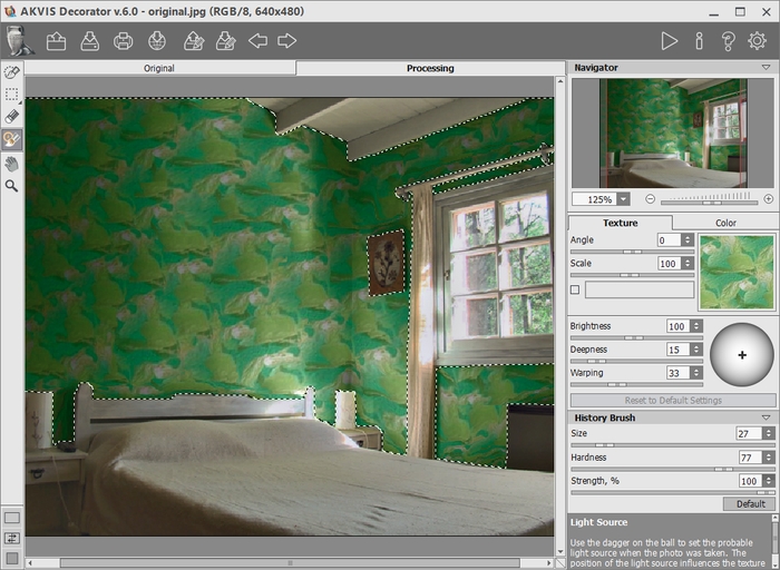 Наложение тектуры