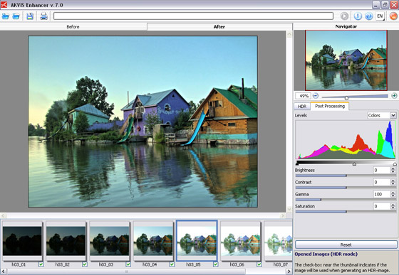 Improved image contrast
