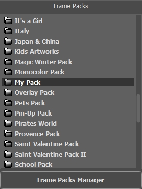 Custom Frame Pack Created