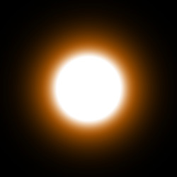 Ширина ореола = 75