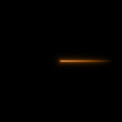 Die Hälfte des Lichtstreifens