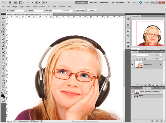Mädchen mit Brille