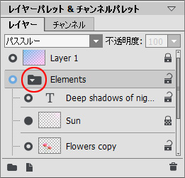 グループを展開