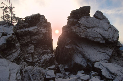 Risultato: Tramonto tra i monti
