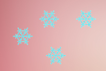 Weiße Schneeflocken