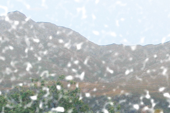 Mittlere undurchsichtige Schneeflocken