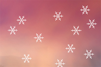 Große Schneeflocken