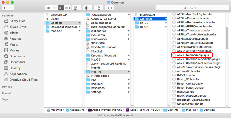 Plug-ins (Adobe Premiere Pro CS6)