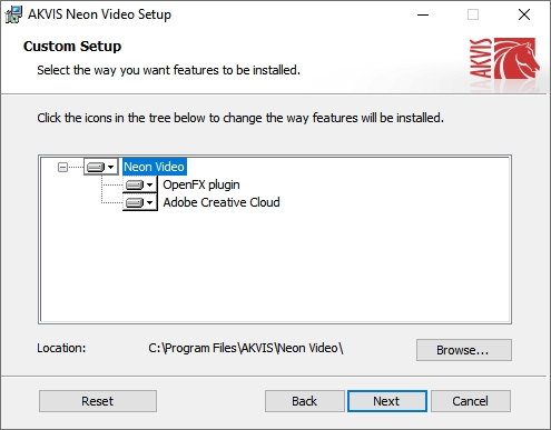 AKVIS Neon Video Plugin Installation