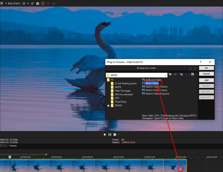 Neon Video in Vegas Pro