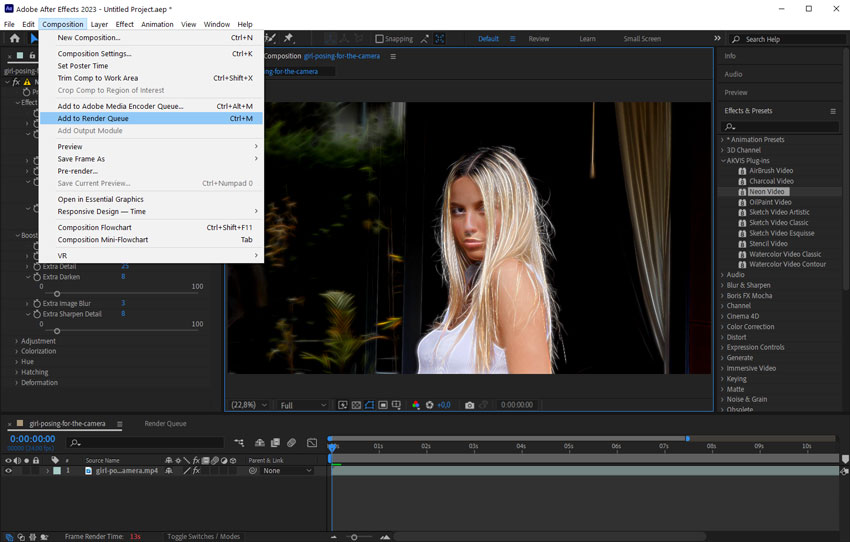Exportación de vídeo