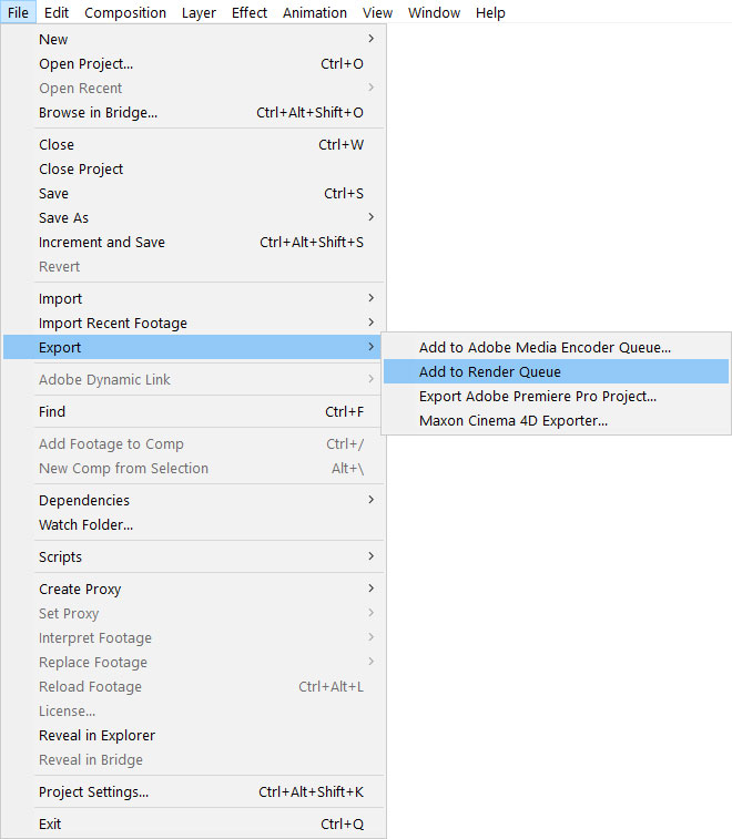 Videobearbeitung und -export