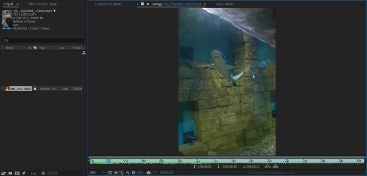 Импорт видео
