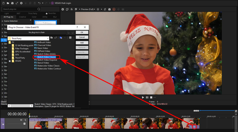 Рисунок карандашом для видео в Vegas Pro