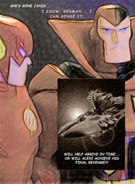 Finished page of the comics