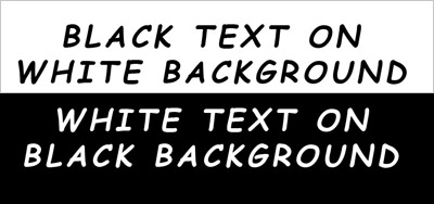 Text Added to a Background