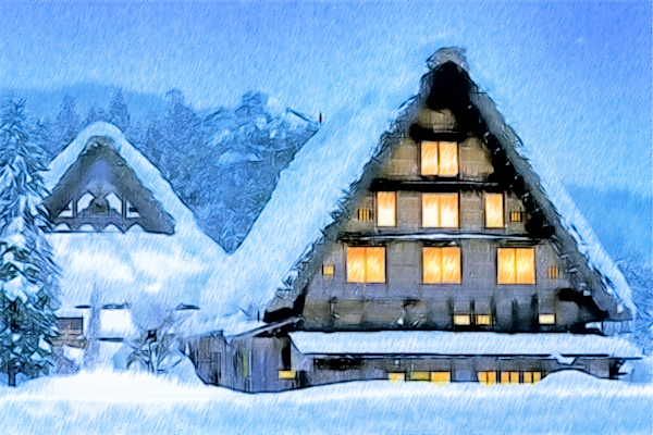 Winter Dream: Color Pencil Sketch