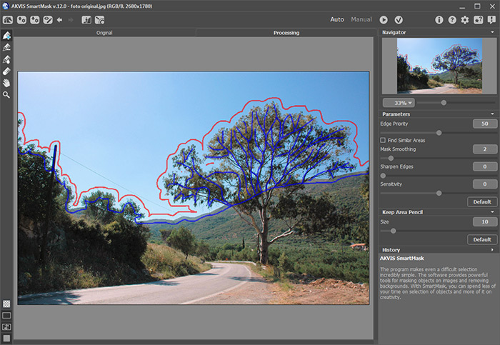 Selecting Areas