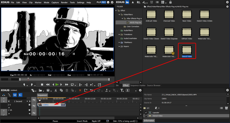 Stencil Video em EDIUS Pro 9