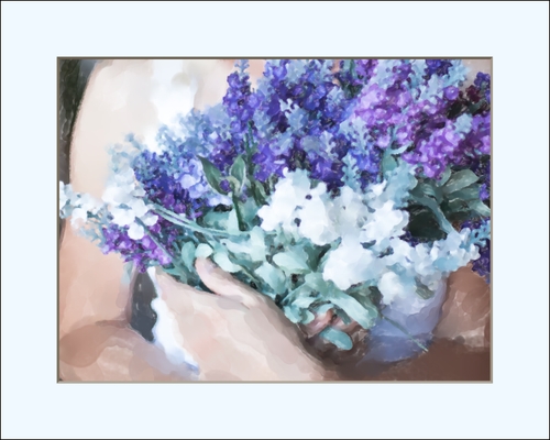 Blaues Papier