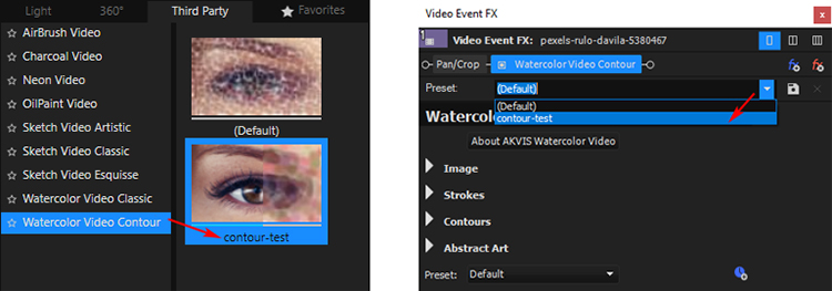 Using Presets in Vegas Pro