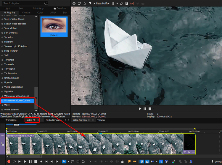Watercolor Video in Vegas Pro