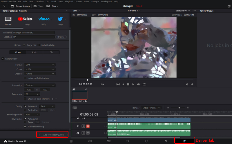 Traitement et exportation vidéo