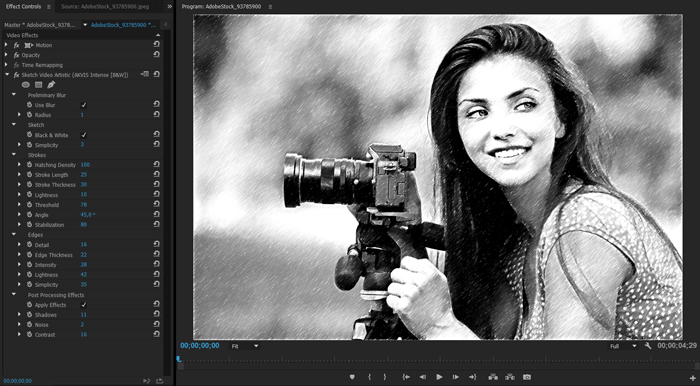 Рисунок карандашом для видео 5.0