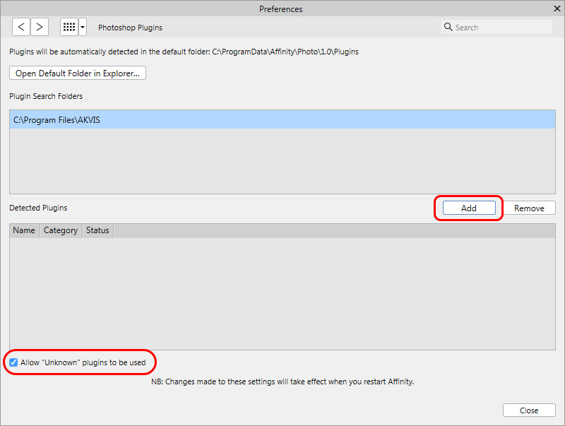Añadir plugins