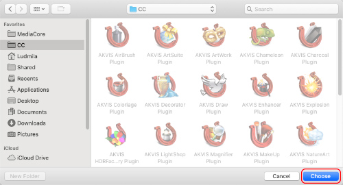 Elegir carpeta de plugins
