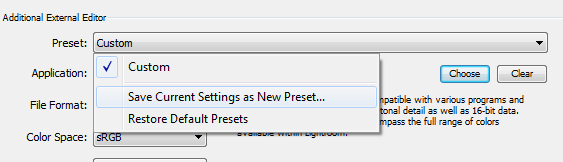 New Preset