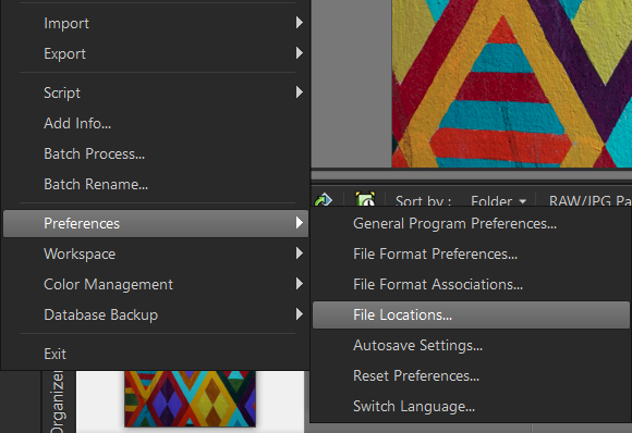 Preferences of Corel PaintShop Pro
