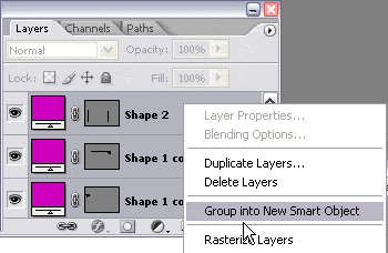 Group into New Smart Object