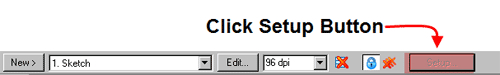 Click the Setup button